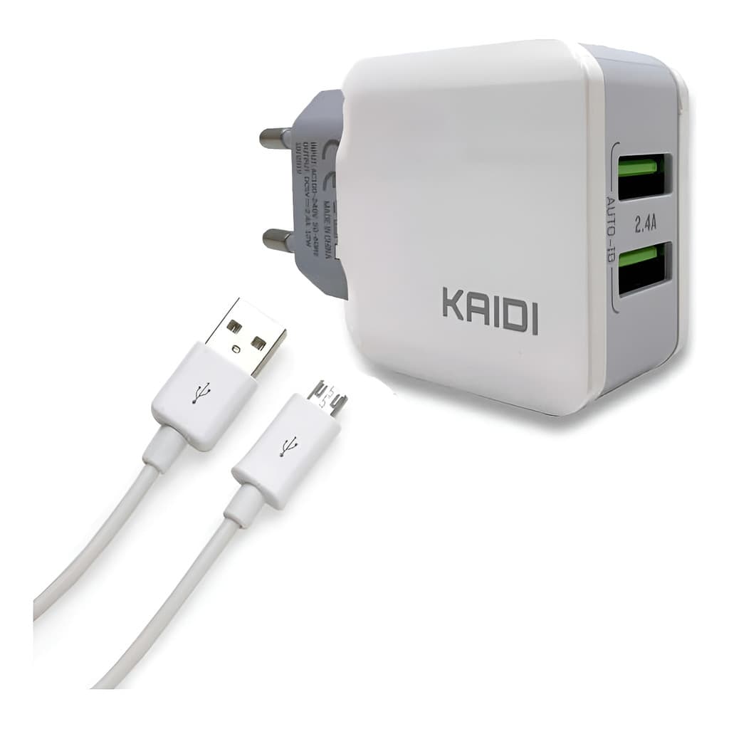 Carregador  Celular Smartphone Turbo 2 Usb Cabo Tipo C