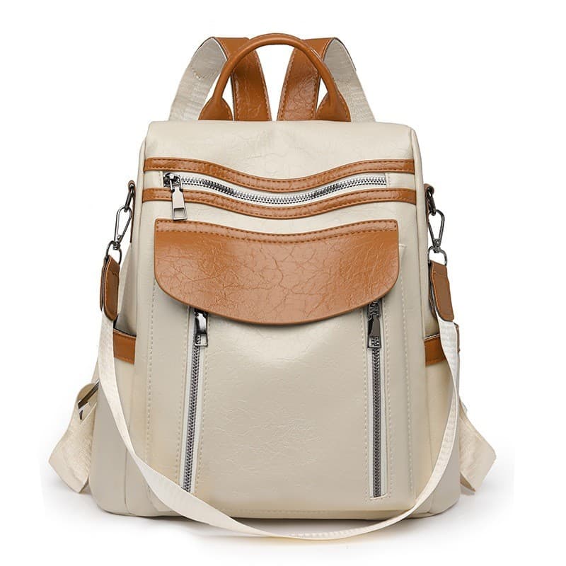 Nova mochila feminina modelo 2263 em PU, à prova d’água e anti-roubo, estilo coreano, fashion