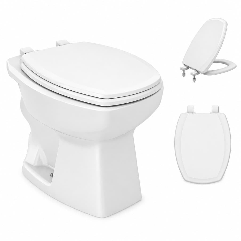 KIT BACIA THEMA  JATO PLUS CONVENCIONAL + ASSENTO THEMA - VASO SANITARIO INCEPA