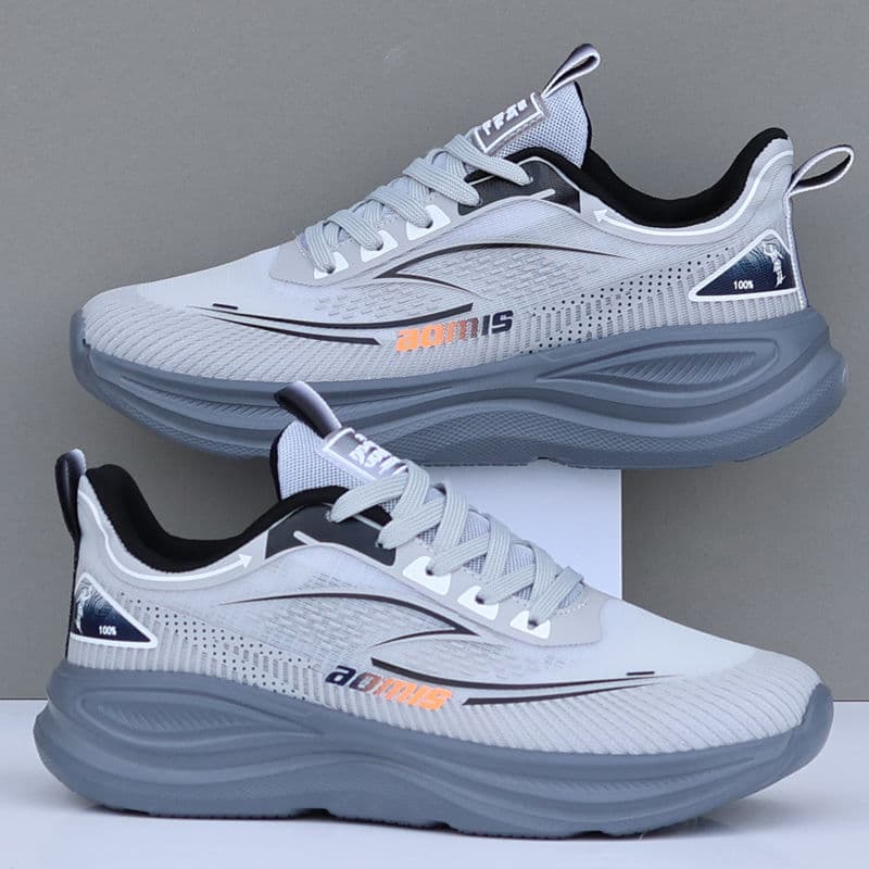Ultra-leve tênis de corrida masculino verão malha respirável rendas sola macia resistente ao desgaste sapatos esportivos