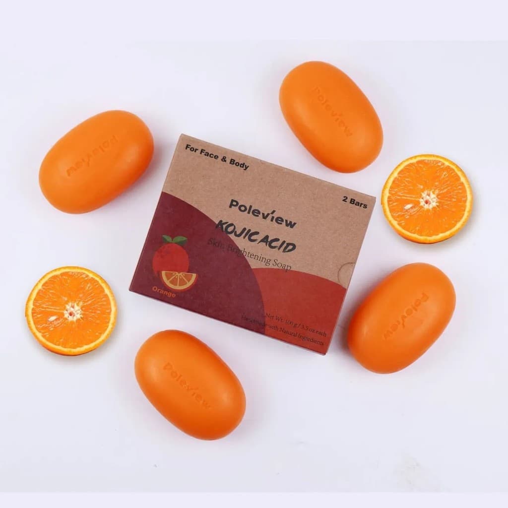 Laranja Koji Ácido Sabonete Iluminador Clareador Controle de Óleo Iluminando a Pele Óleo Essencial Sabonete Artesanal Pe