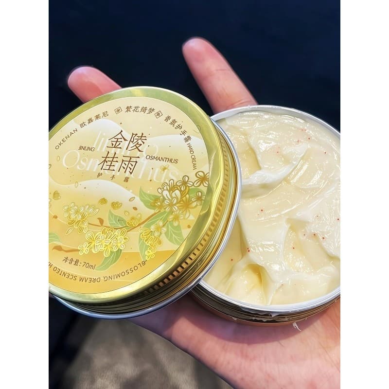 Osmanthus fragrância creme para as mãos feminino clareamento remover linhas das mãos hidratante de longa duração hidrata