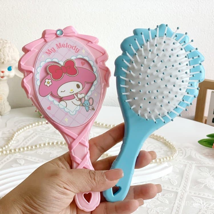 FBPK Novo Pente de Cabelo My Melody & Kuromi - Pente de Massagem Fofo para Meninas