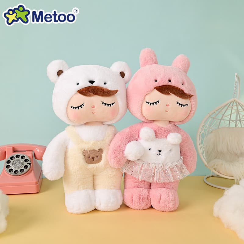 Brinquedo de pelúcia Metoo Angela, 12 polegadas, ursinho princesa para dormir, presente para bebê 0VIU