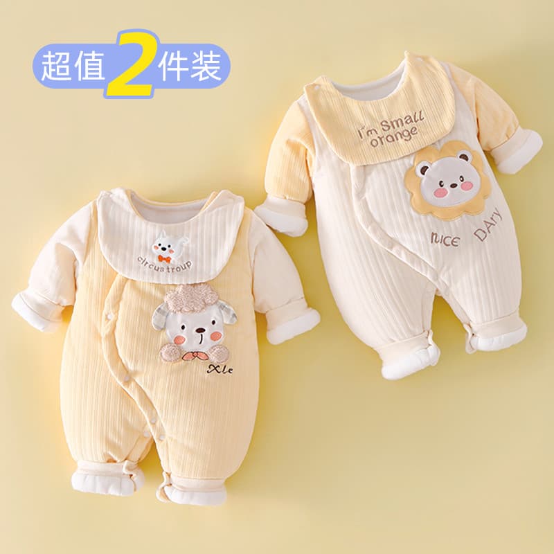 Bebê macacão outono inverno roupas de algodão roupas de bebê roupas de inverno algodão quente roupas de algodão dos dese