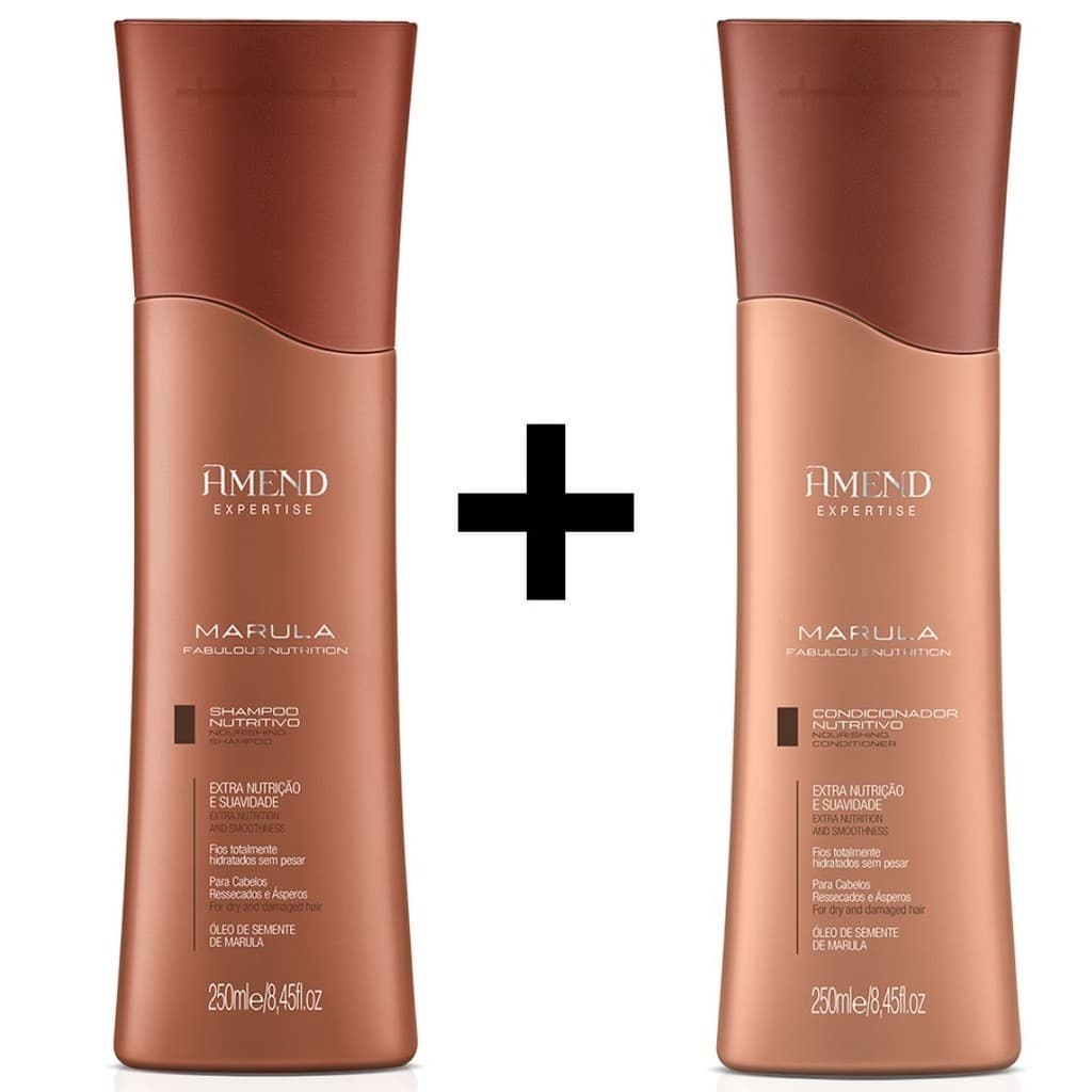 Kit Shampoo e Condicionador Amend Marula Nutrition 250ml