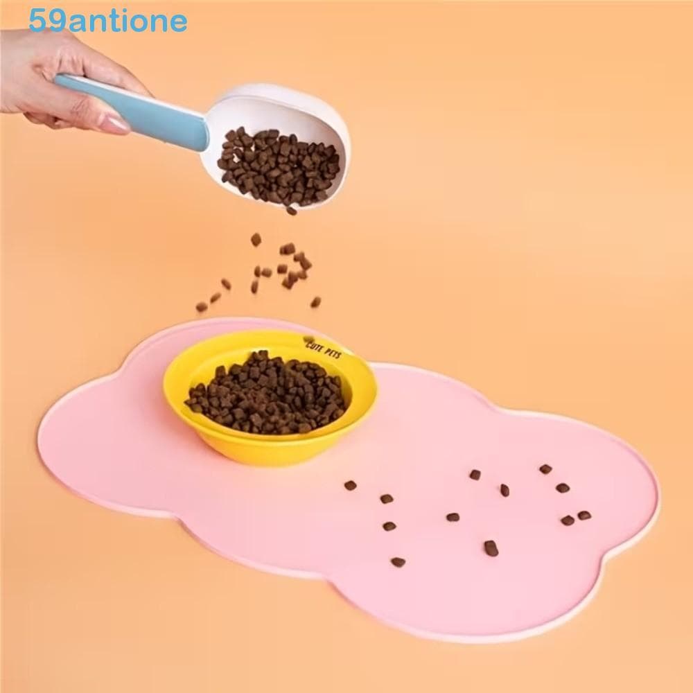 Tapete De Alimentação Para Gatos ANTIONE , Almofada De Tigela De Silicone Multicolorida À Prova D'água Animais De Estima