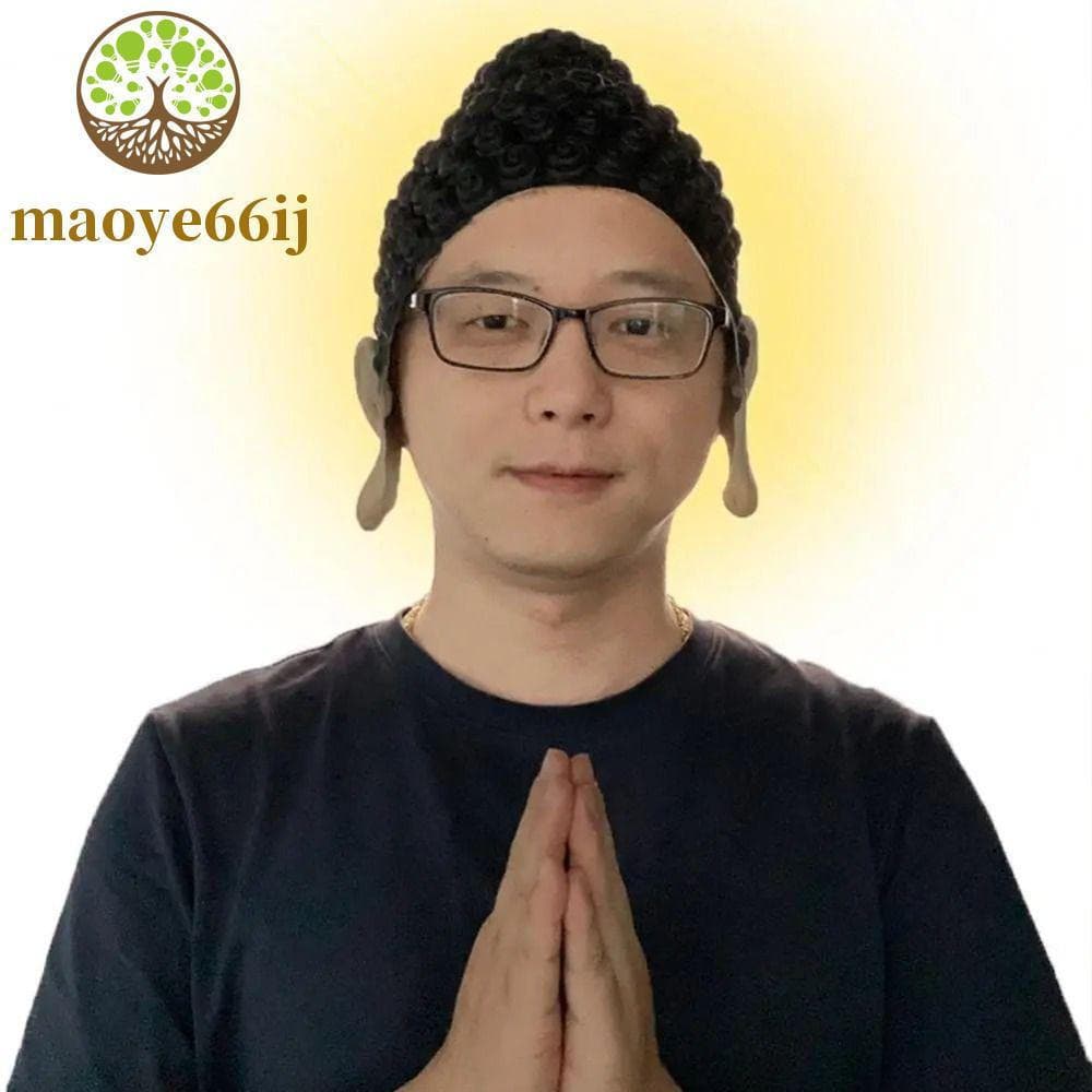 Chapéu De Natação De Buda MAOYE66 , Arnês Durável Engraçado , Máscara Exclusiva Antiderrapante Flexível Halloween