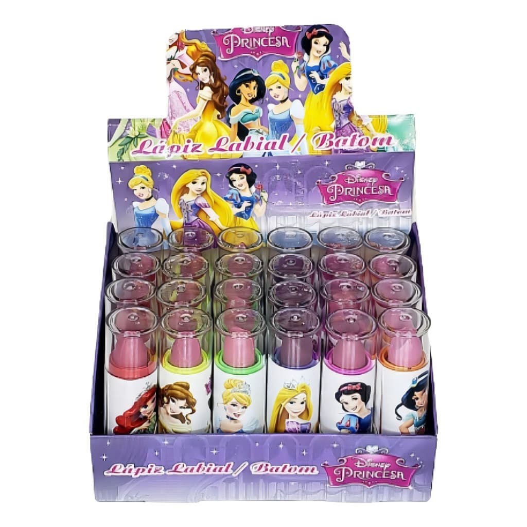 Kit 24 Batom Princesa infantil Meninas Criança Atacado
