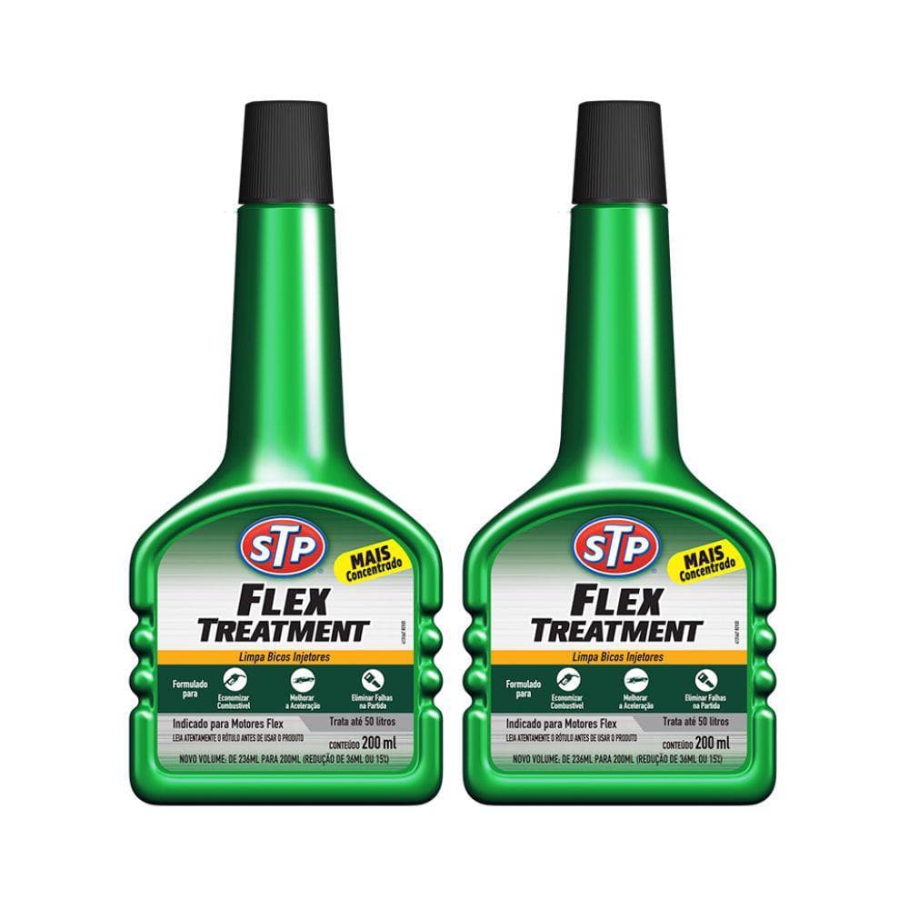 Kit 2 Aditivos Combustível Flex 200ml STP Flex Treatment