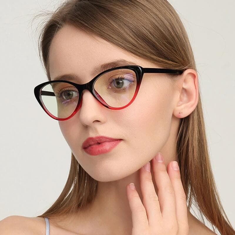 Óculos Femininos de Moda, Armação de Óculos Estilo Olho de Gato, Óculos Femininos
