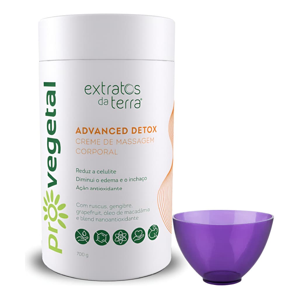 Advanced Detox Creme Massagem Corporal Redutor Anticelulite
