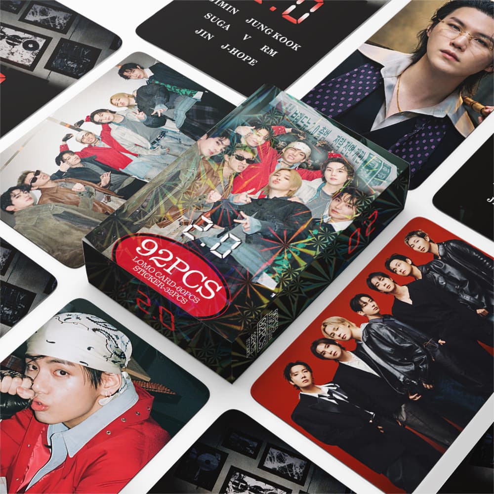 KPOP 92 Unidades/Caixa BTS ARIRANG Photocards 2.0 LOMO Cartão De Coleção