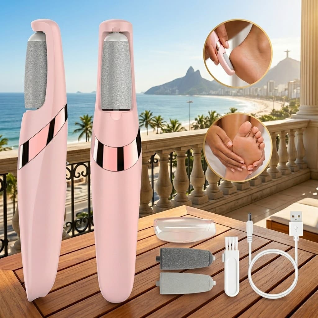 Novo Removedor De Calos Elétrico Automático Bivolt USB Rosa Cuidados Com Os Pés Spa Em Casa Aparelho De Pedicure