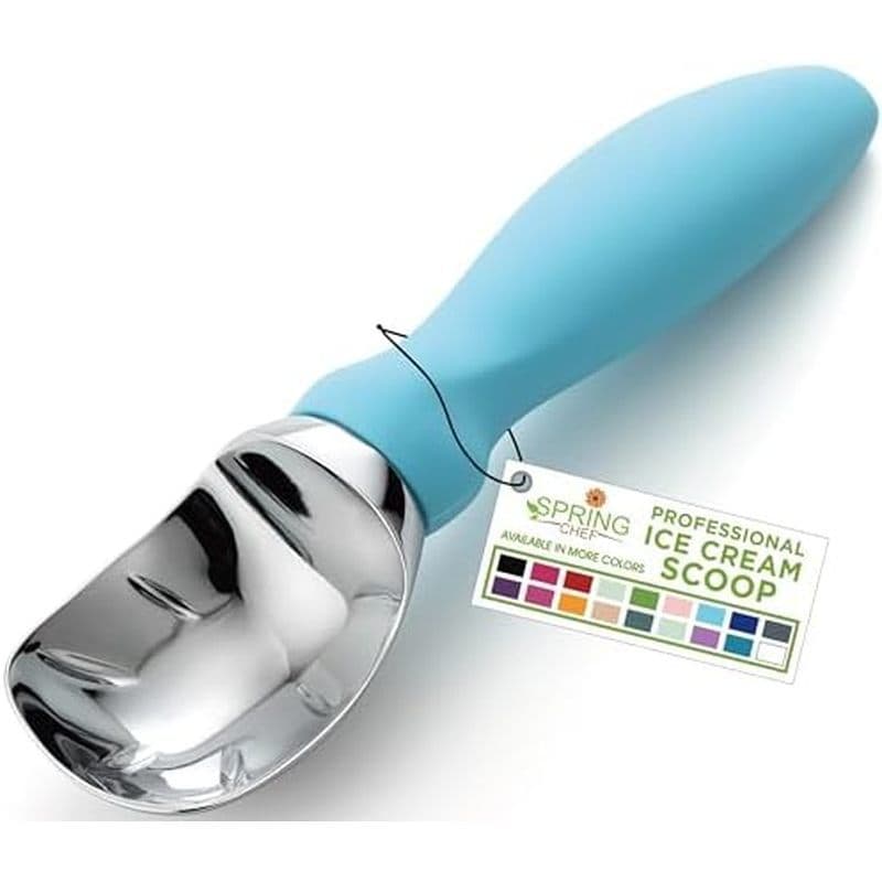 Colher De Sorvete Resistente Spring Chef Com Alça Confortável-Profissional Para Gelato , Massa De Biscoito , Melão , Iog