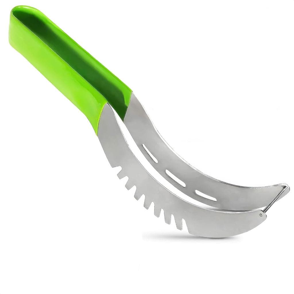 Cortador de Melancia – Ferramenta Durável com Lâmina de Aço Inoxidável e Cabo Ergonômico |   Corte em fatias ou cubos o