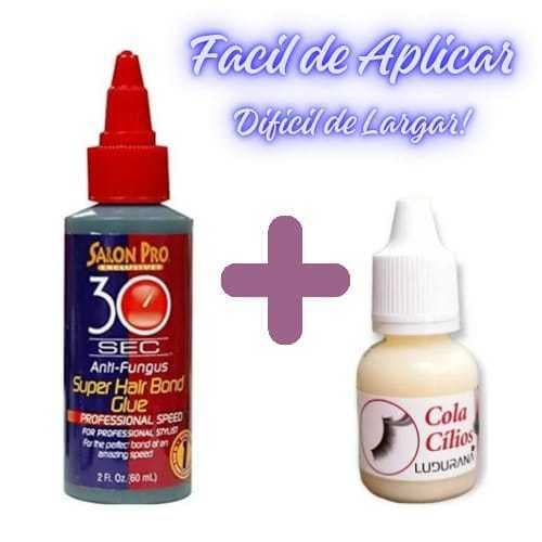 Kit Cola para Cílios Postiços Ludurana + Salon Pro 30 Sec