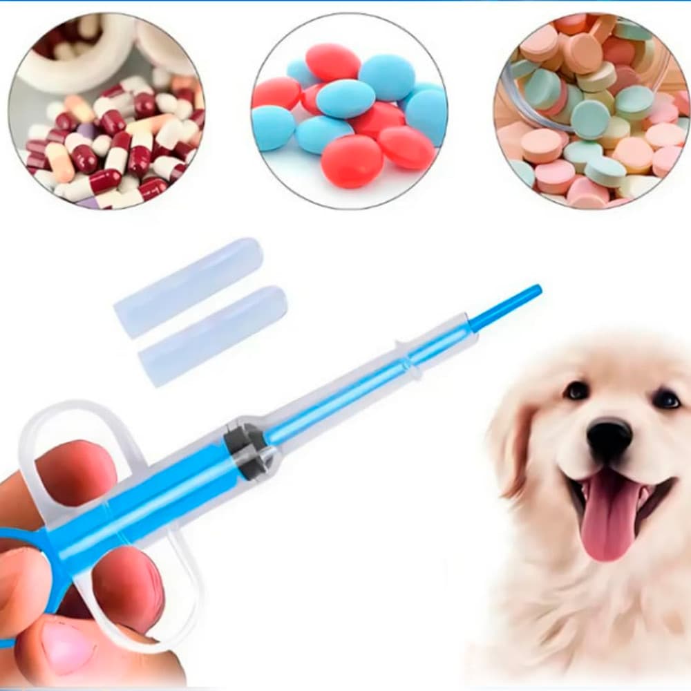 Aplicador de Remédios para Cães Bom Amigo S5060 Dosador de Comprimidos e Medicamentos Pet