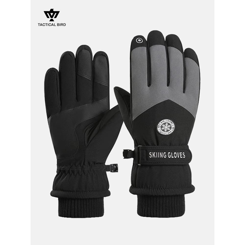Pássaro tático (quente masculino) inverno ciclismo luvas quentes forro de lã masculino engrossado veículo elétrico luvas