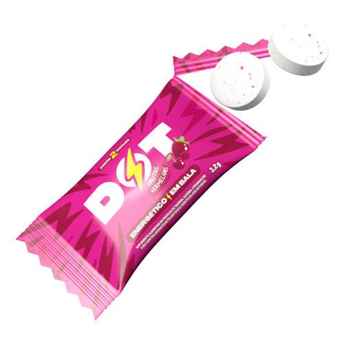 Display Energético Dot Frutas Vermelhas 30 Sachês 60 Pastilhas