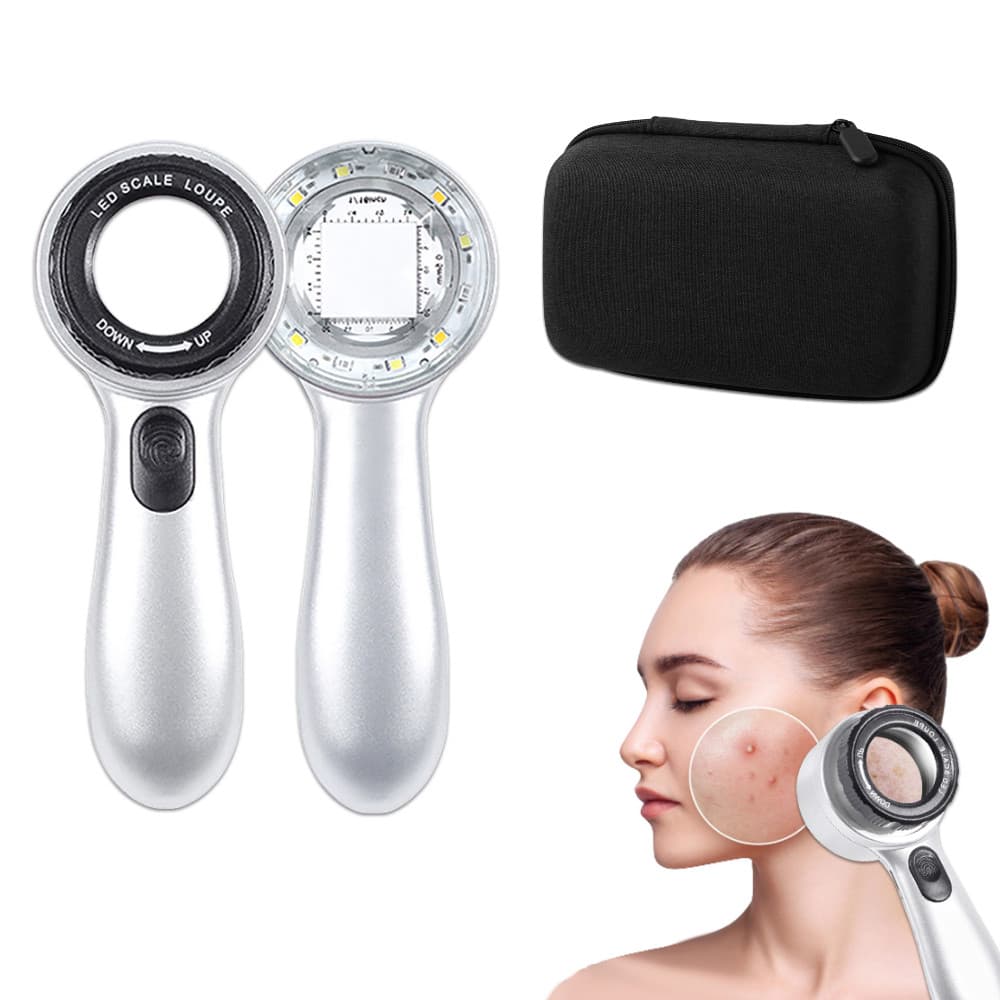 Dermatoscópio Portátil , Analisador De Pele E Couro Cabeludo Com Ampliação 30X Para Observação De Folículo Capilar Inspe