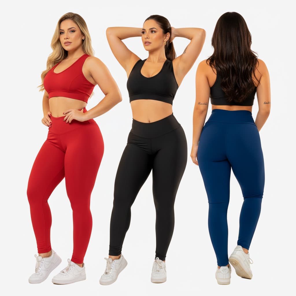 Kit 2 Legging Fitness Feminino Zero Transparência Universo Fitness 👑