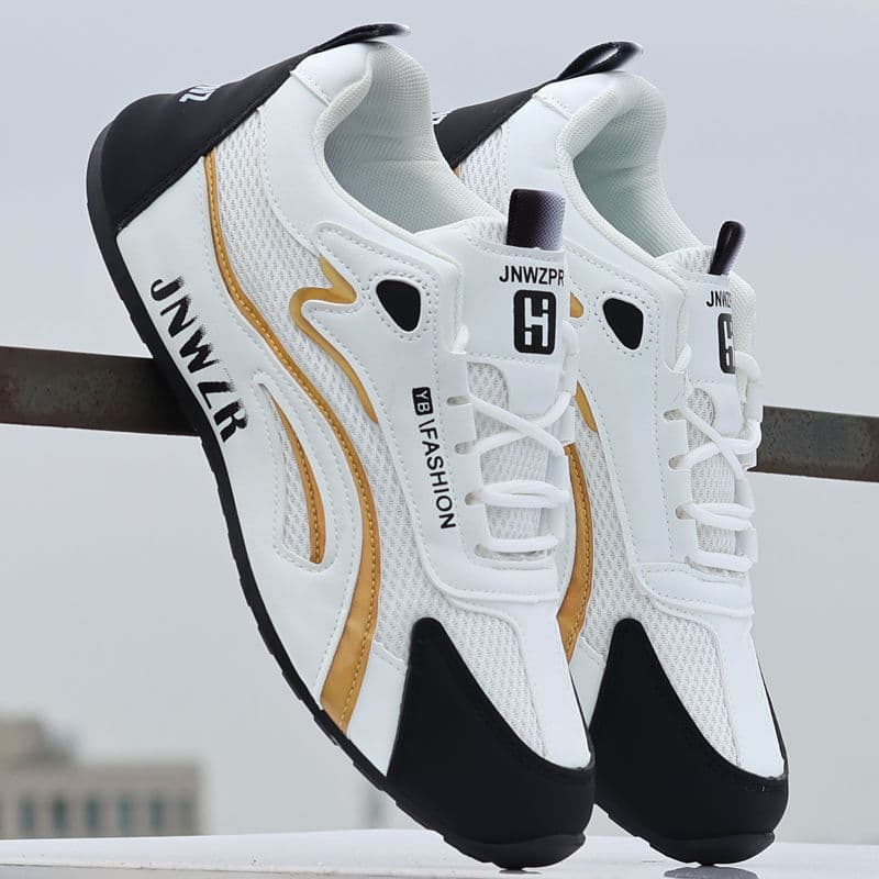 Sapatos masculinos 2025 novo estilo tênis de malha respirável antiderrapante sapatos casuais sola macia leve sapatos de