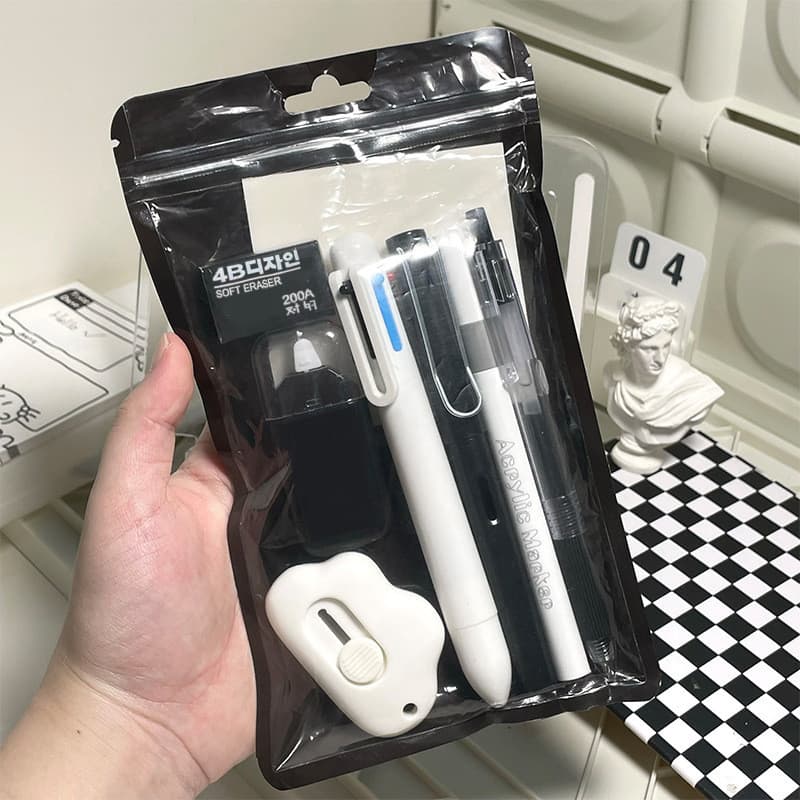 Presentes Para Estudantes Caneta Esferográfica Retrátil Multicolorida 8 Em 1 Massa Com Cartões De Presente Lembrancinhas