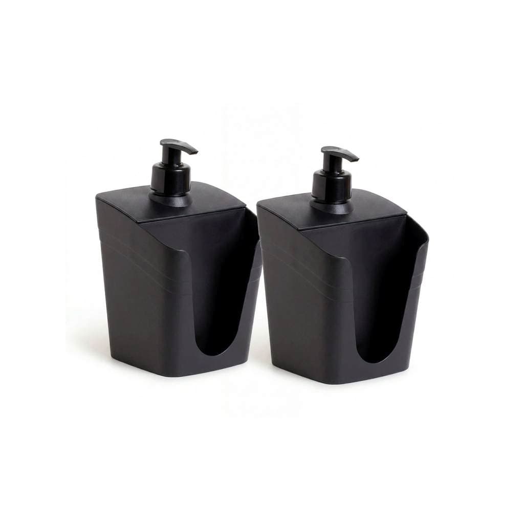 Kit 2 Dispenser Detergente Líquido Porta Esponja Cozinha Pia
