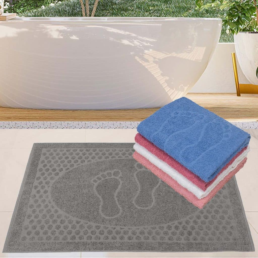 Kit Com 2 Toalhas De Piso Pézinho Banheiro - Sublime
