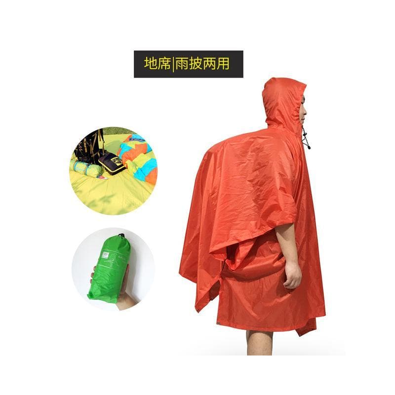 Sugiyama terno tapete de acampamento Poncho homem saco capa de chuva de uma peça dupla utilização multifuncional imperme