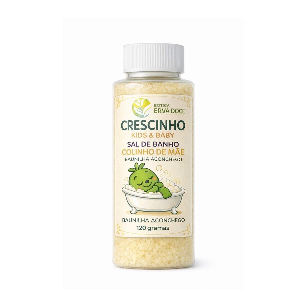 Sal de Banho Infantil Colinho de Mãe 120g Crescinho Kids