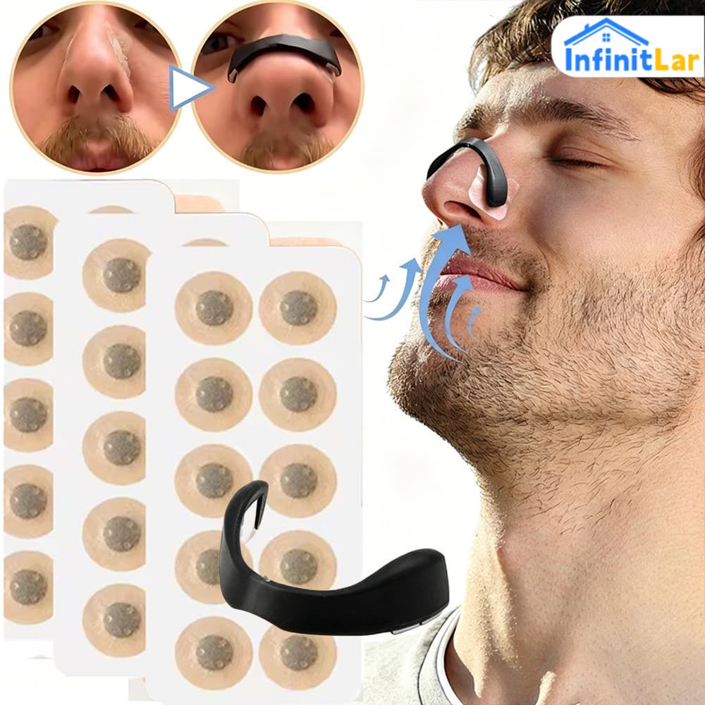 Expansor Nasal Flexível para Uso Diário e Noite de Sono