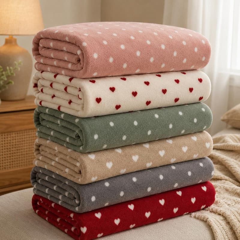 Manta Cobertor Casal Queen Mantinha Inverno Fofinha Flannel Antialérgico Quentinho Estampada Poá