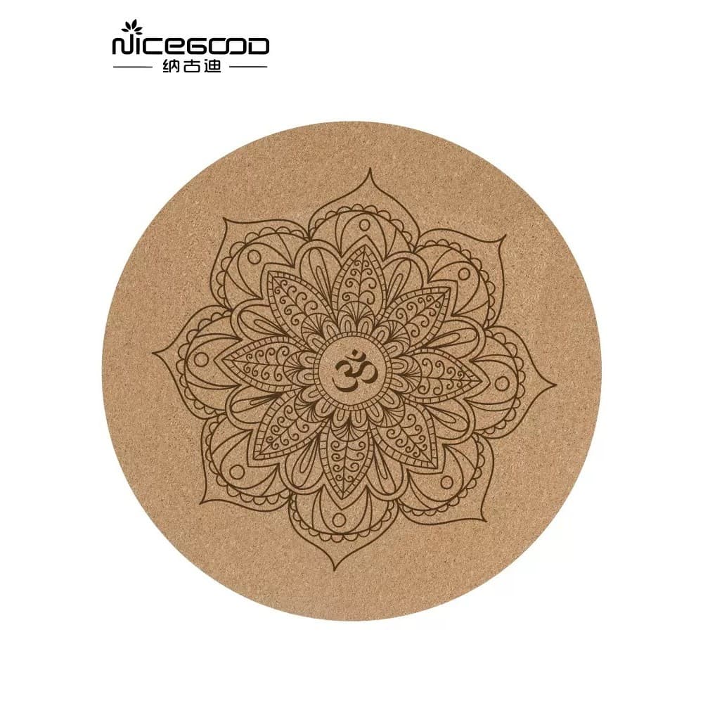 Nagodi cortiça pequeno redondo tapete de Yoga mini meditação tamanho pequeno invertido Tablet suporte esteira
