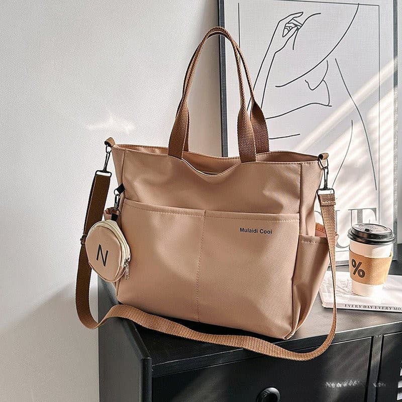 Bolsa De Ombro Oxford Impermeável De Grande Capacidade Adequada Para Uso Cruzado E Universitário .
