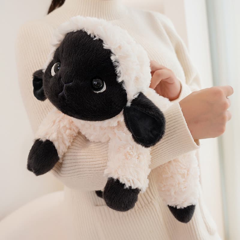 Pequena ovelha Oli boneca reconfortante boneca rancho lã brinquedo de pelúcia aniversário acompanhando cordeiro boneca a
