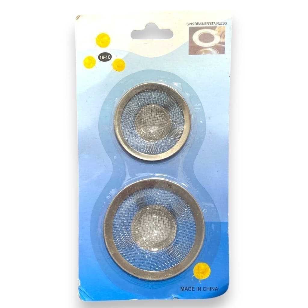 Kit 2 Ralo Tela Inox Para Pia Cozinha Anti Entupimento Durável