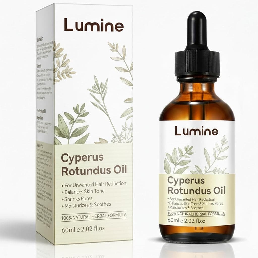 Óleo de Cyperus Rotundus LUMINEC, Óleo de Cyperus Rotundus para Remoção de Pelos, Reduz o Crescimento de Pelos Indesejad
