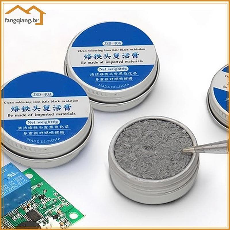 Fang Ponta De Ferro De Solda Tinner Ativador Limpador Removedor Sem Chumbo 6g BR