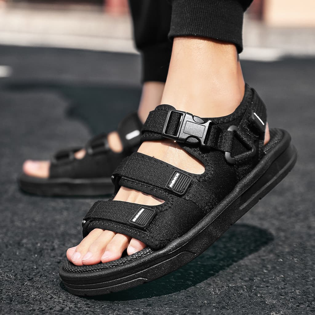 Fábrica atacado sandálias masculinas transfronteiriças verão novo estilo sandálias casuais moda masculina esportes ao ar