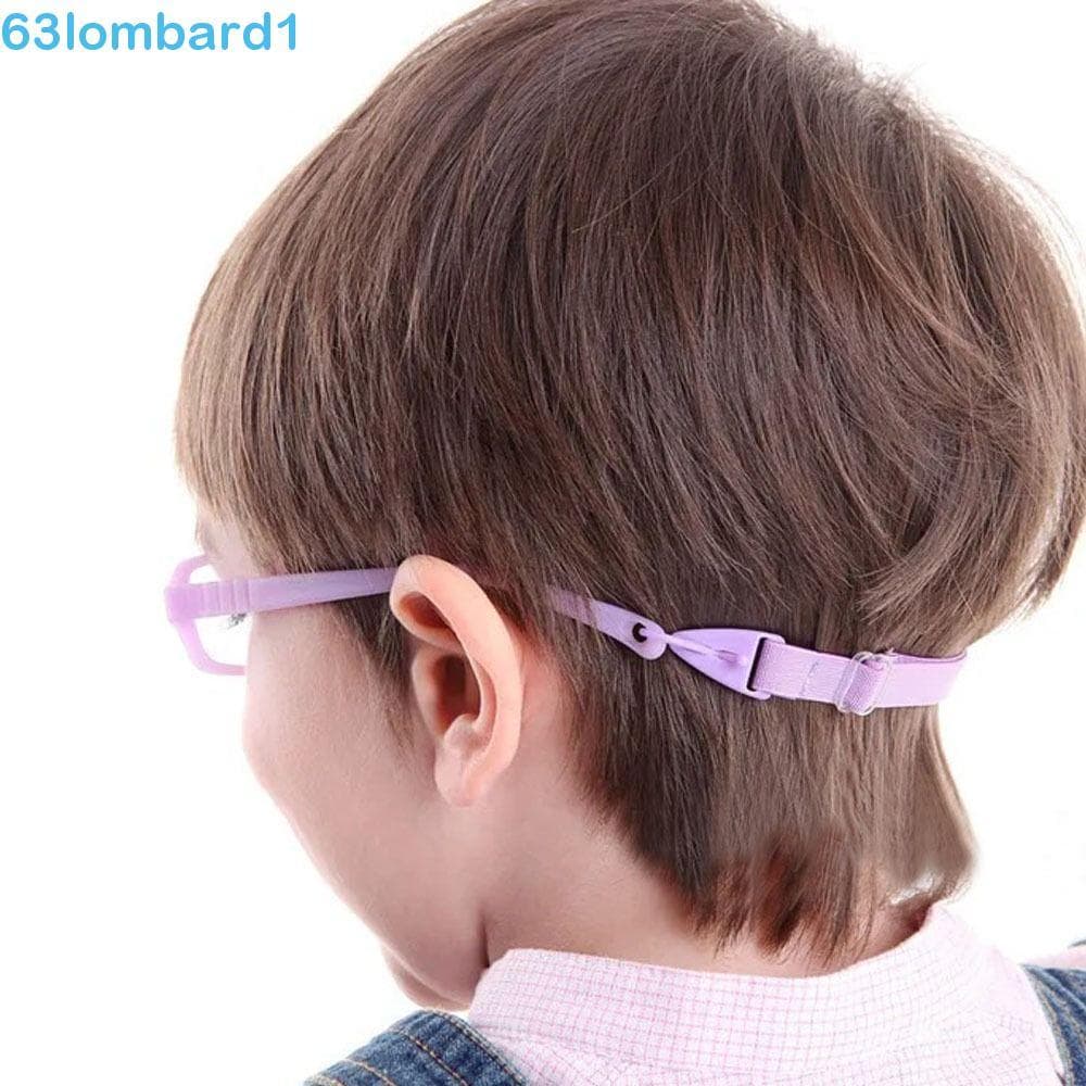 LOMBARD1 Alça De Óculos Infantil , Retentor De Nylon Antiderrapante , Cordão Elástico De Cor Sólida