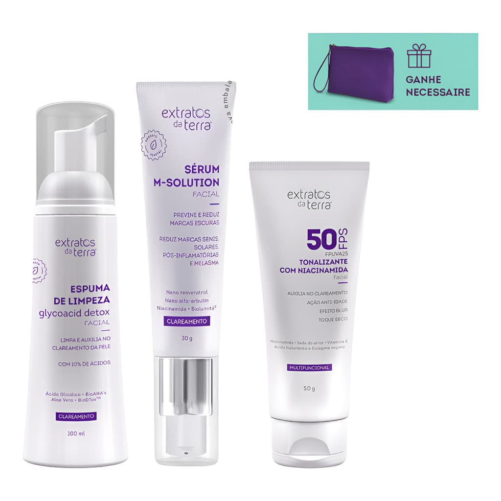 Kit Clareador Melasma Manchas Escuras Rosto Virilha E Axila