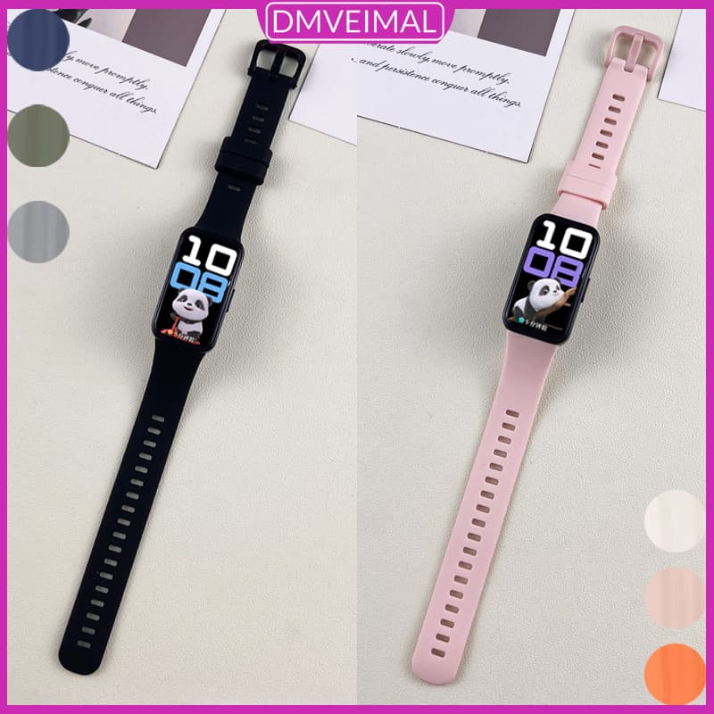 Pulseira De Silicone Para Relógio Smartwatch Huawei Band 10 9 8 7 6 Pro/Honor Band 6 7 Rubber Strap Acessórios