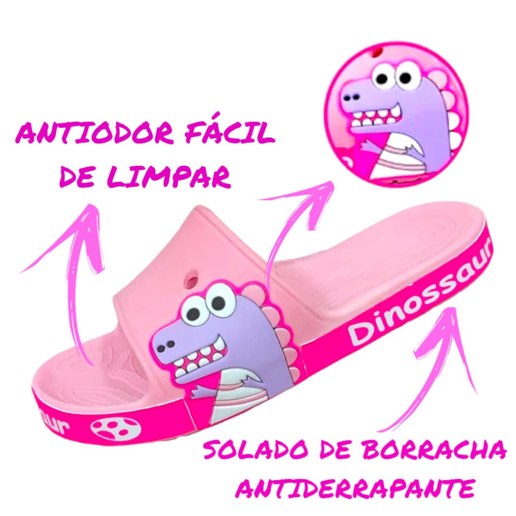 Chinelo Infantil Nuvem Dinossauro Sandália Criança Menino Menina Feminino Masculino Confortável