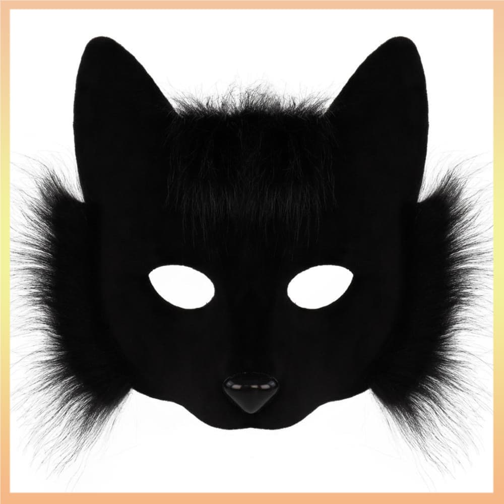 3d Nariz De Pelúcia Raposa Gato Máscara Meia Face Em Forma De Peluda Realista Fofo Para Carnavais Masquerade Festas De F