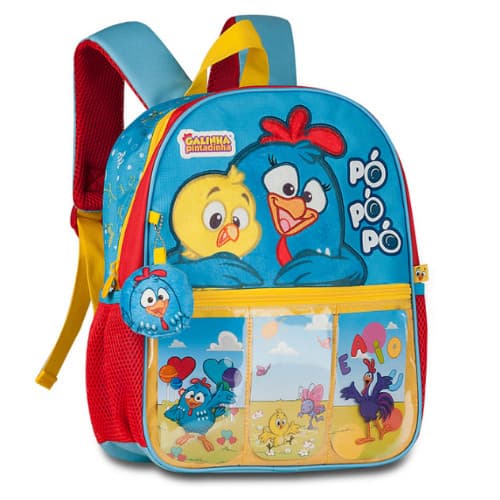 Mochila De Costas Baby Galinha Pintadinha Creche Passeios Baby - Clio Infantil