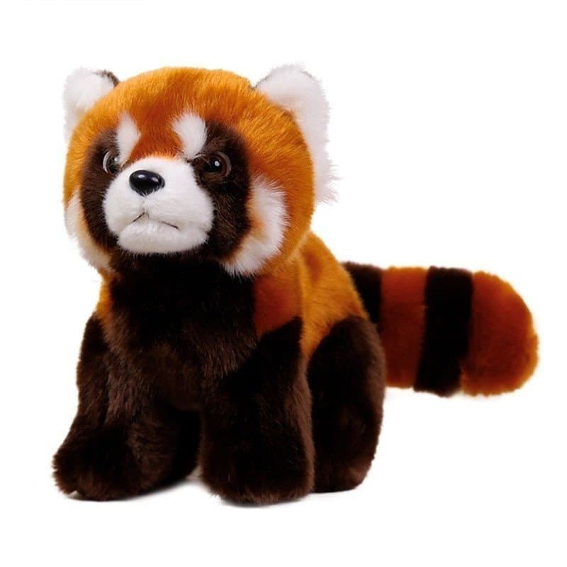 Panda Vermelho Brinquedo De Pelúcia Bonito Plushie Guaxinim Presente De Aniversário Brinquedos Para Crianças Menina