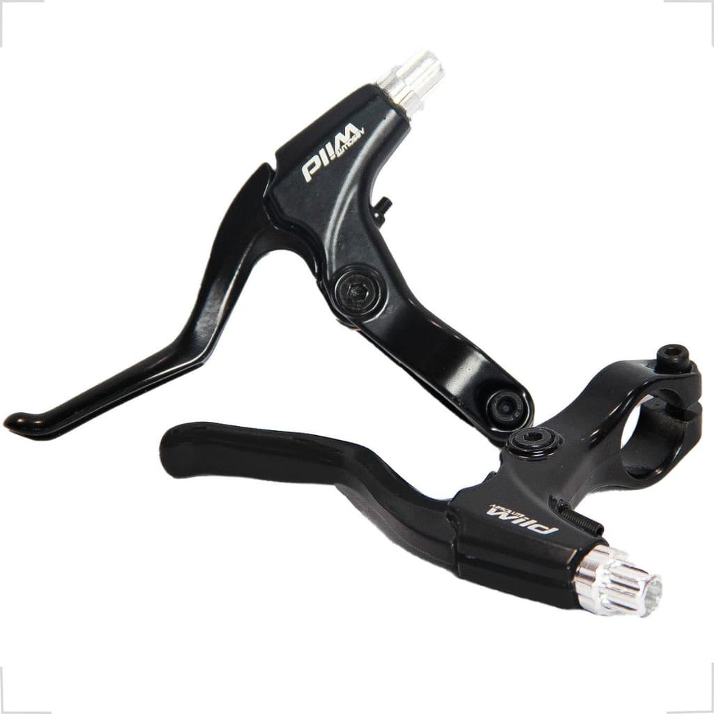 Par de Manetes de Freio Absolute Wild 2 Dedos MTB, V-Brake e Disco Mecânico