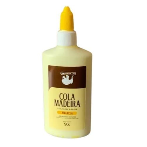 COLA MADEIRA 90g RENDICOLLA SECAGEM RAPIDA AMARELA COLAGEM E REPAROS
